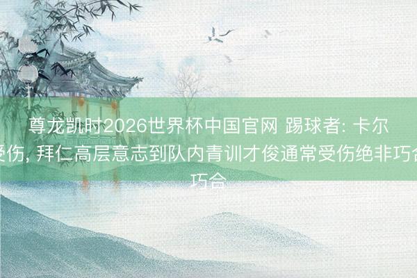 尊龙凯时2026世界杯中国官网 踢球者: 卡尔受伤, 拜仁高层意志到队内青训才俊