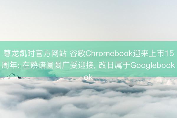尊龙凯时官方网站 谷歌Chromebook迎来上市15周年: 在熟谙阛阓广受迎接， 改日属于Googlebook